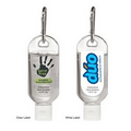 1.5 Oz. Antibacterial Hand Sanitizer Bottle with Carabiner